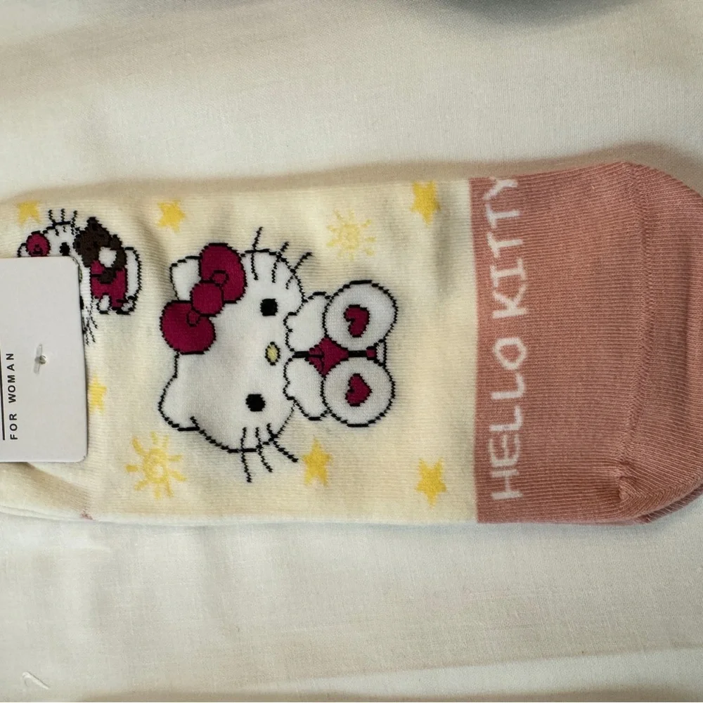 Kitty inspired Kids/Adult Socks Set - Multicolor ( 4 pairs per pack)